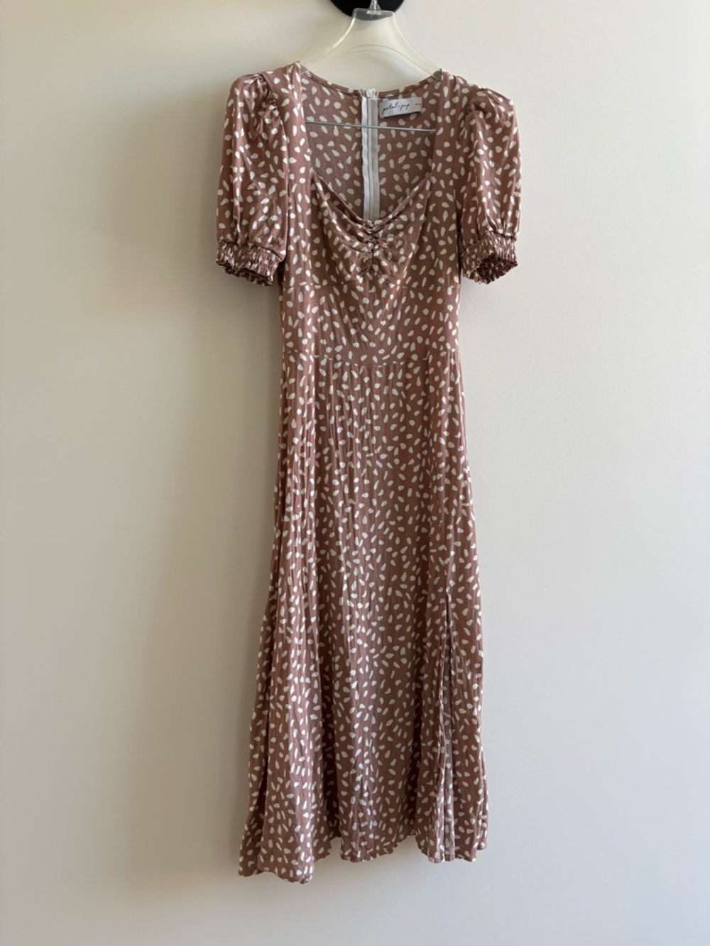 Petal & Pup Mauve Dot Midi Dress - Picture 4 of 13